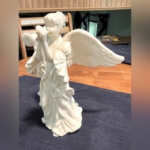 Classic Porcelain Angel playing Trumpet